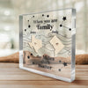Together We Write The Best Stories Of Our Lives - Family Personalized Custom Square Shaped Acrylic Plaque - Gift For Family Members