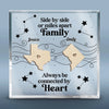 Together We Write The Best Stories Of Our Lives - Family Personalized Custom Square Shaped Acrylic Plaque - Gift For Family Members