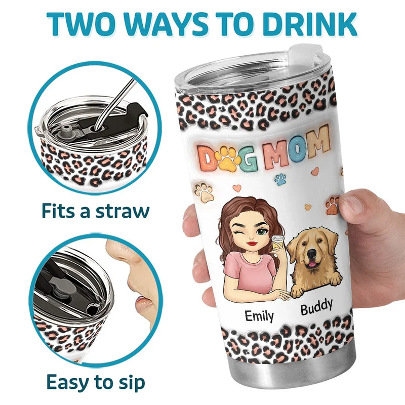Together, We Celebrate The Magic Of The Season - Dog & Cat Personalized Custom 3D Inflated Effect Printed Tumbler - Christmas Gift For Pet Owners, Pet Lovers