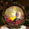 Custom Photo Always By Your Side - Memorial Personalized Custom Candlelight Lantern Ornament - Sympathy Gift, Christmas Gift For Family Members