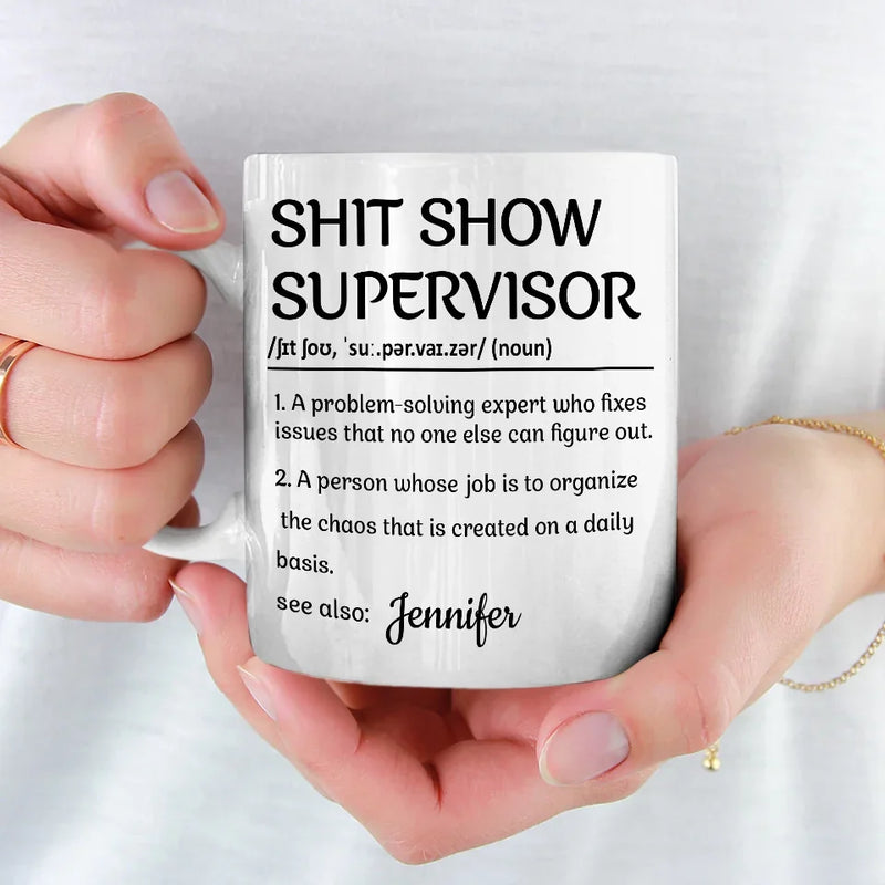 Custom Name Funny Work Gifts for Women - Personalized Mugs