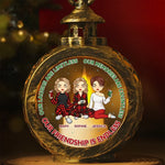 Custom Name Christmas Friendship Gifts for Women - Personalized Candlelight Lantern Ornament