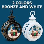 Custom Name Besties Christmas Gifts for Best Friends - Personalized Candlelight Lantern Ornament