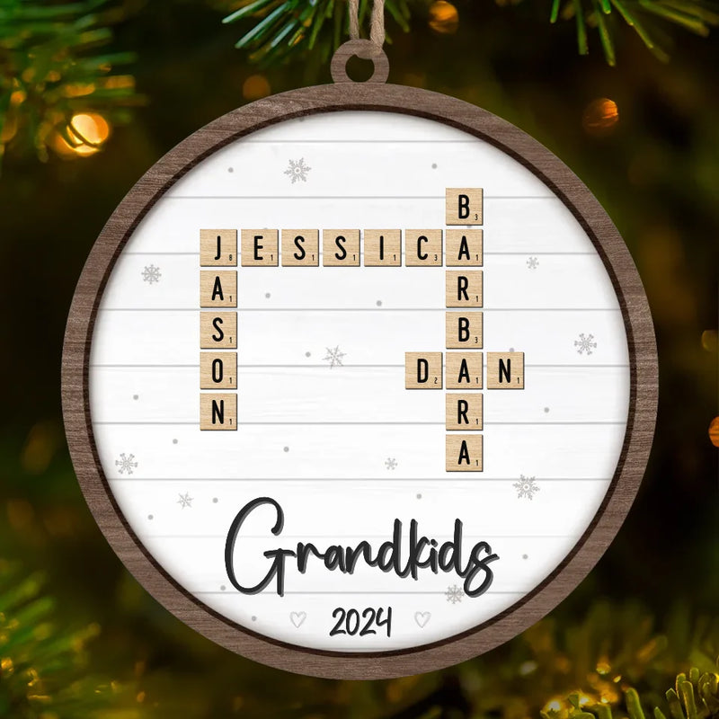 Grandmas Make The Holidays Magical - Family Personalized Custom Ornament - Wood Custom Shaped - Christmas Gift For Grandma