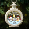 Happy Pawlidays - Dog & Cat Personalized Custom Candlelight Lantern Ornament - Christmas Gift For Pet Owners, Pet Lovers