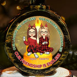 Custom Name Christmas Friendship Gifts for Women - Personalized Candlelight Lantern Ornament