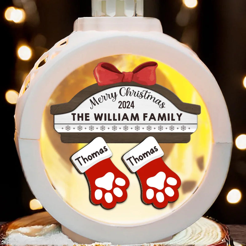 Have Yourself A Merry Little Christmas - Family Personalized Custom Candlelight Lantern Ornament - Christmas Gift For Family Members