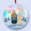 We're Always With You - Memorial Personalized Custom Hologram Ornament - Sympathy Gift, Christmas Gift For Pet Owners, Pet Lovers