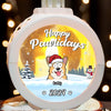 Happy Pawlidays - Dog & Cat Personalized Custom Candlelight Lantern Ornament - Christmas Gift For Pet Owners, Pet Lovers