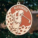Custom Name Golf Gifts for Golf Lovers - Personalized Ornament