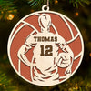 Pour Your Heart Into Every Volleyball Serve And Spike - Personalized Custom Ornament - Wood Custom Shaped - Christmas Gift For Sport Lovers, Sport Players