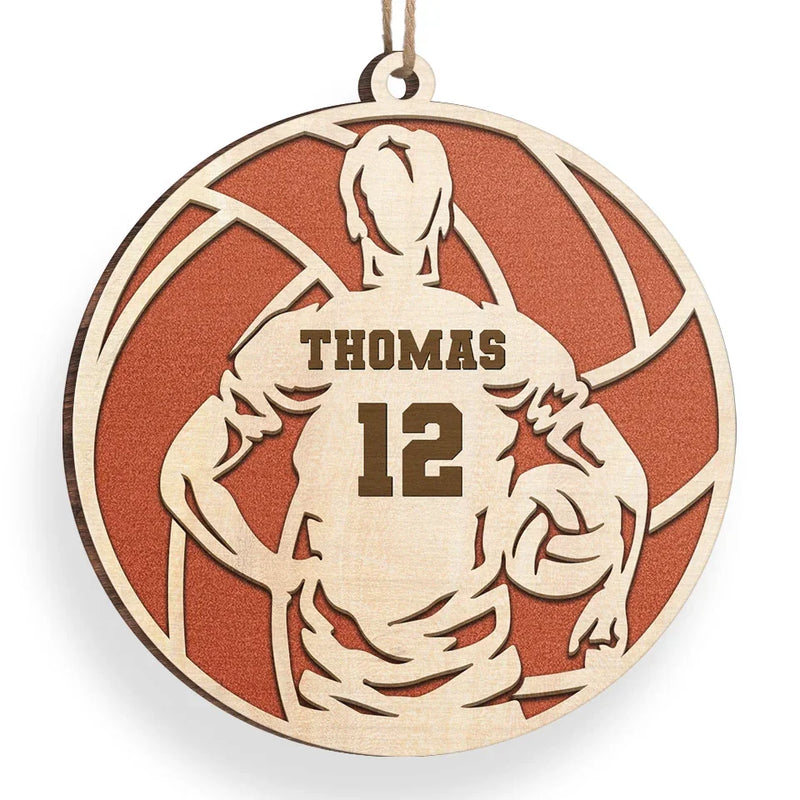 Pour Your Heart Into Every Volleyball Serve And Spike - Personalized Custom Ornament - Wood Custom Shaped - Christmas Gift For Sport Lovers, Sport Players
