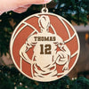 Pour Your Heart Into Every Volleyball Serve And Spike - Personalized Custom Ornament - Wood Custom Shaped - Christmas Gift For Sport Lovers, Sport Players
