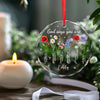 God Say You Are Unique - Bestie Personalized Custom Circle Glass Ornament - Christmas Gift For Best Friends, BFF, Sisters, Yourself