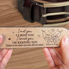 Congrats On Being My Boyfriend - Couple Personalized Custom Engraved Leather Belt - Gift For Husband Wife, Anniversary