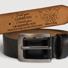 Congrats On Being My Boyfriend - Couple Personalized Custom Engraved Leather Belt - Gift For Husband Wife, Anniversary