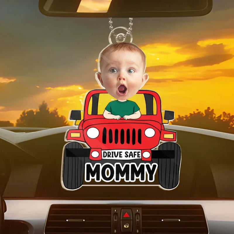 Custom Photo Baby Gifts for Mommy - Personalized Car Ornament