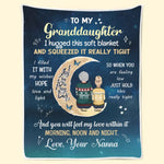 Custom Name Granddaughter Gifts from Nana - Personalized Blanket