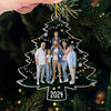 Custom Photo Side By Side, We Create Our Family Story - Family Personalized Custom Ornament - Acrylic Custom Shaped - Christmas Gift For Family Members