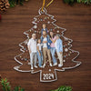 Custom Photo Side By Side, We Create Our Family Story - Family Personalized Custom Ornament - Acrylic Custom Shaped - Christmas Gift For Family Members