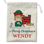Custom Name Christmas Gifts for Girls - Personalized Favor Bag