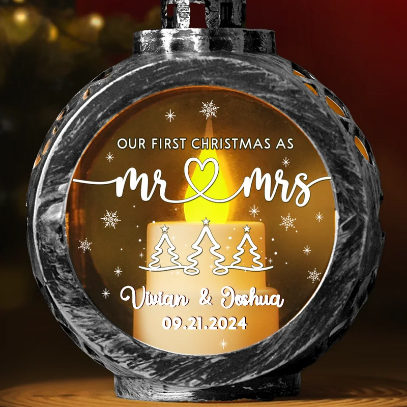 Our New Home, Our New Memories - Couple Candlelight Lantern Ornament - Christmas Gift For Husband Wife, Anniversary