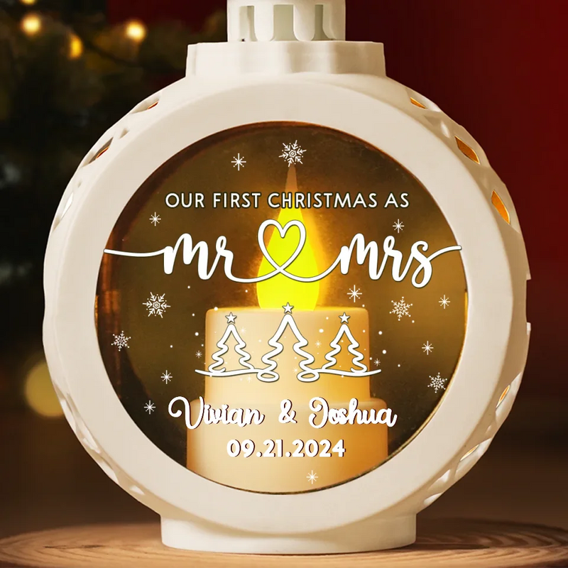 Our New Home, Our New Memories - Couple Candlelight Lantern Ornament - Christmas Gift For Husband Wife, Anniversary
