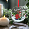 Friends Who Jingle Together Stay Together - Bestie Personalized Custom Circle Glass Ornament - Christmas Gift For Best Friends, BFF, Sisters