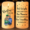 Thank You For Being My Sista - Bestie Personalized Custom LED Candle - Christmas Gift For Best Friends, BFF, Sisters