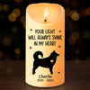 Forever Loved, Always In Our Hearts - Memorial Personalized Custom LED Candle - Sympathy Gift, Christmas Gift For Pet Owners, Pet Lovers