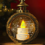 Custom Name Memorial Remembrance Gifts - Personalized Candlelight Lantern Ornament