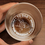 Custom Name Funny Dad Gifts - Personalized Engraving Whiskey Glass