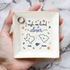 Close At Heart, Far In Miles - Bestie Personalized Custom Jewelry Dish - Christmas Gift For Best Friends, BFF, Sisters