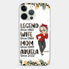 Promoted To Great Grandma - Family Personalized Custom Clear Phone Case - Gift For Mom, Grandma