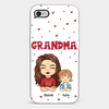 Our Beautiful Grandma Gave Us So Much Love - Family Personalized Custom Clear Phone Case - Gift For Mom, Grandma