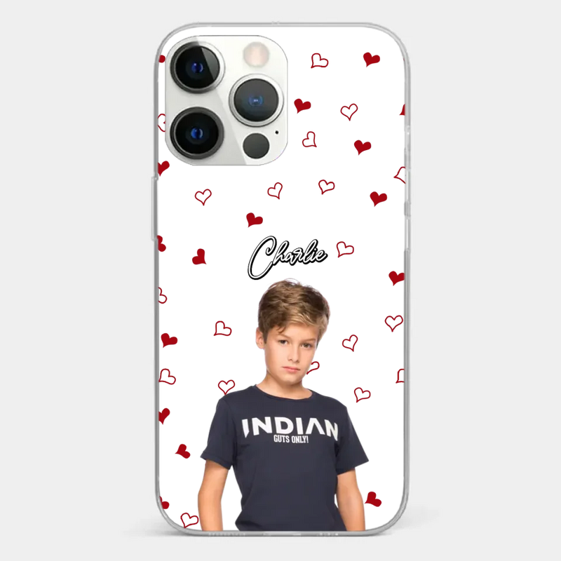 Custom Photo Love You So Much - Family Personalized Custom Clear Phone Case - Gift For Mom, Grandma