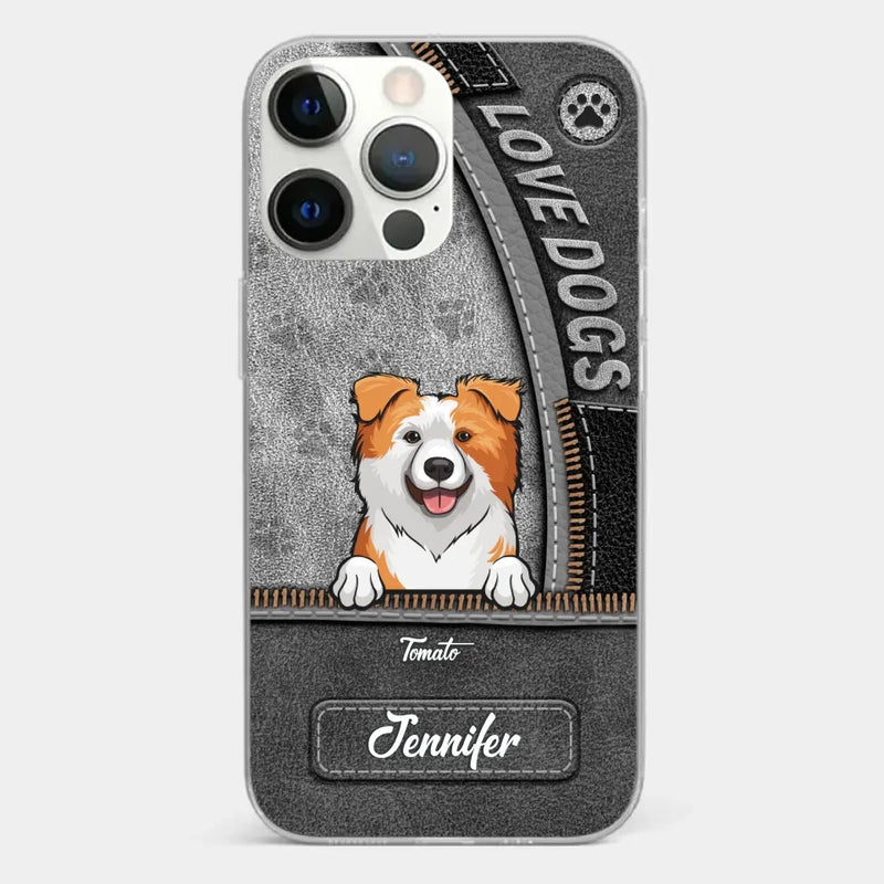 All You Need Is Love And A Dog - Dog Personalized Custom Clear Phone Case - Gift For Pet Owners, Pet Lovers