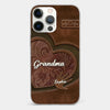 Love In Every Touch - Family Personalized Custom Clear Phone Case - Gift For Mom, Grandma