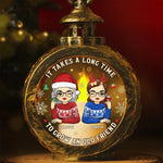 Custom Name Christmas Friendship Gifts for Best Friends - Personalized Candlelight Lantern Ornament