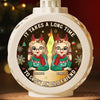 Besties Make Life Sparkle - Bestie Personalized Custom Candlelight Lantern Ornament - Christmas Gift For Best Friends, BFF, Sisters