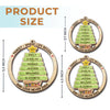The Family Is One Of Nature's Masterpieces - Family Personalized Custom Ornament - Wood Custom Shaped - Christmas Gift For Family Members