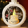 Cardinals Appear When Angels Are Near - Memorial Personalized Custom Candlelight Lantern Ornament - Sympathy Gift, Christmas Gift For Family Members
