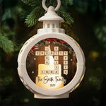 Custom Family Name Christmas Gifts - Personalized Candlelight Lantern Ornament