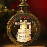Custom Family Name Christmas Gifts - Personalized Candlelight Lantern Ornament