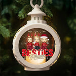 Custom Name Christmas Besties Gifts for Women - Personalized Candlelight Lantern Ornament
