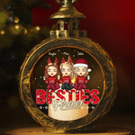 Custom Name Christmas Besties Gifts for Women - Personalized Candlelight Lantern Ornament