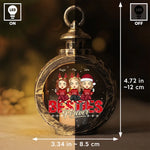 Custom Name Christmas Besties Gifts for Women - Personalized Candlelight Lantern Ornament