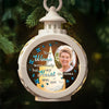 Custom Photo The Song Is Ended, But The Melody Lingers On - Memorial Personalized Custom Candlelight Lantern Ornament - Sympathy Gift, Christmas Gift For Family Members