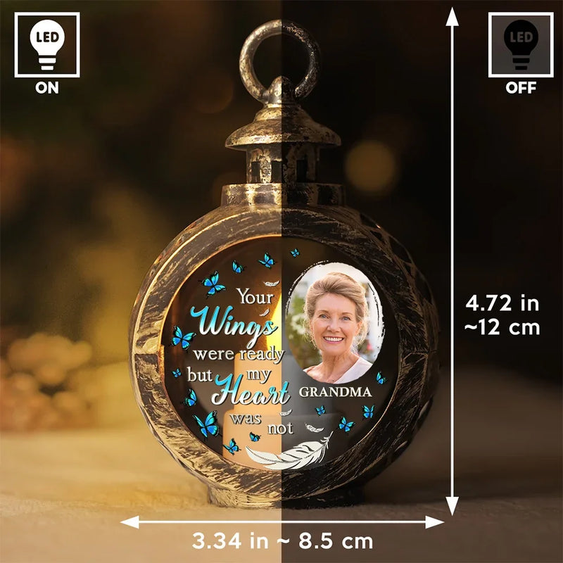 Custom Photo The Song Is Ended, But The Melody Lingers On - Memorial Personalized Custom Candlelight Lantern Ornament - Sympathy Gift, Christmas Gift For Family Members