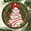 All I Want For Christmas Is My Family - Family Personalized Custom Ornament - Ceramic Round Shaped - Christmas Gift For Family Members, First Christmas